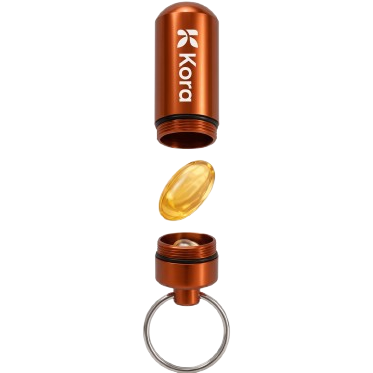 On the Go Key Chain Pill Holder