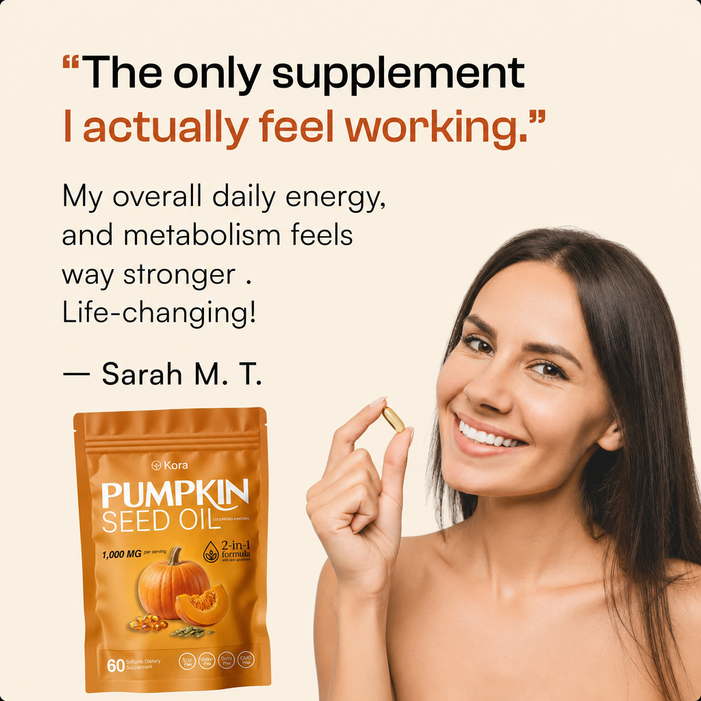 Kora Pumpkin Seed Oil Soft gels
