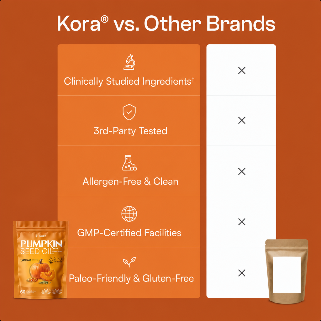 Kora Pumpkin Seed Oil Soft gels